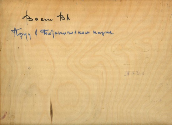 Васин Владимир Алексеевич. Пруд в Ботаническом саду